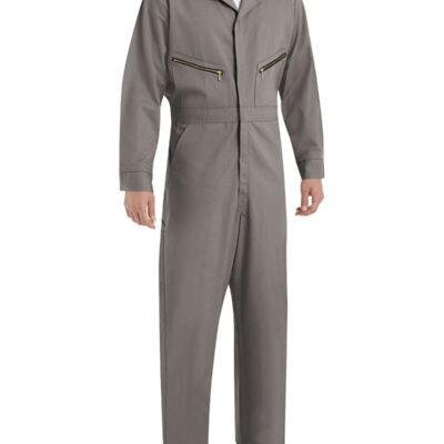 Men's Extended Sizes Zip-Front Cotton Coverall Thumbnail